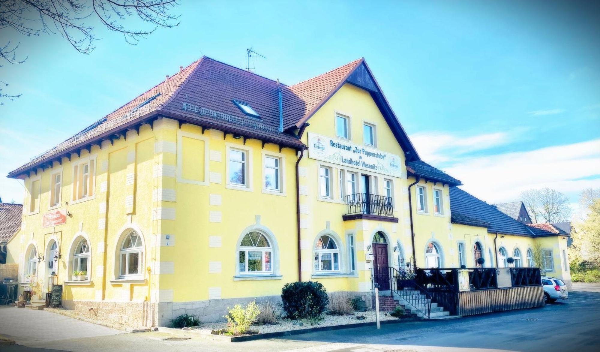 Restaurant Und Pension Zur Puppenstube Stolpen Extérieur photo